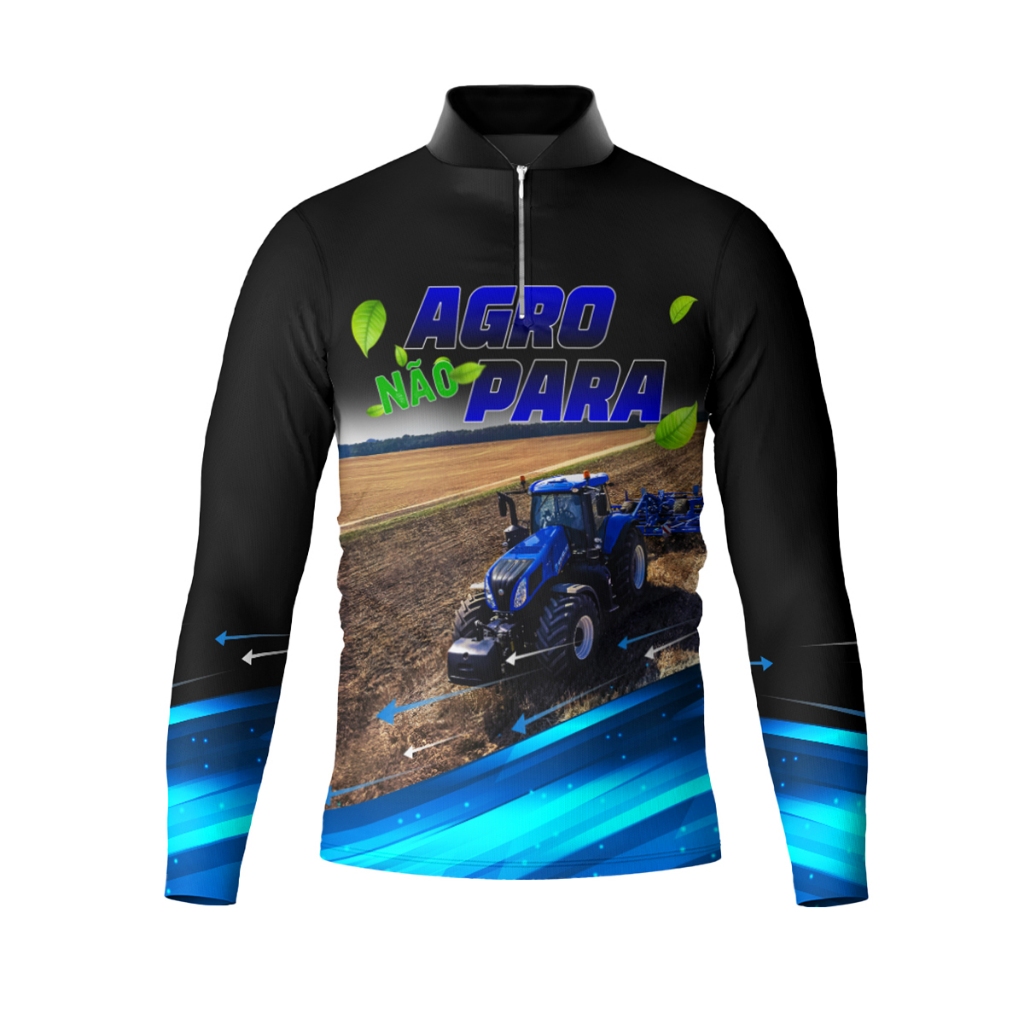 Camisa Camiseta Trator Agricultura Agro Proteção Uv50+