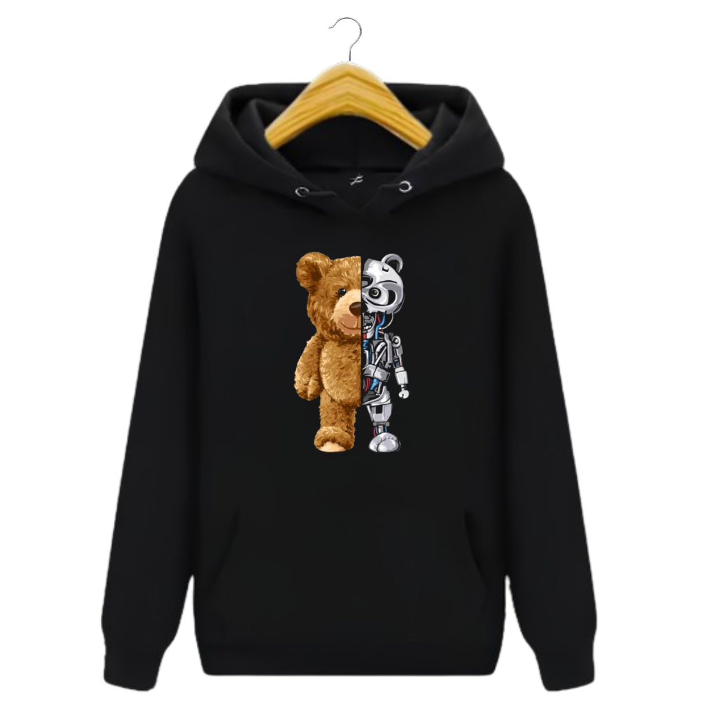 Moletom Robotic Estampado Premium Urso Robô Masculino Feminino Inverno