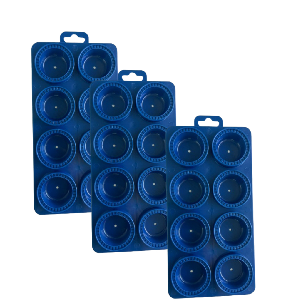 kit 03 moldes sorrentino raviolis redondo azul envio rapido