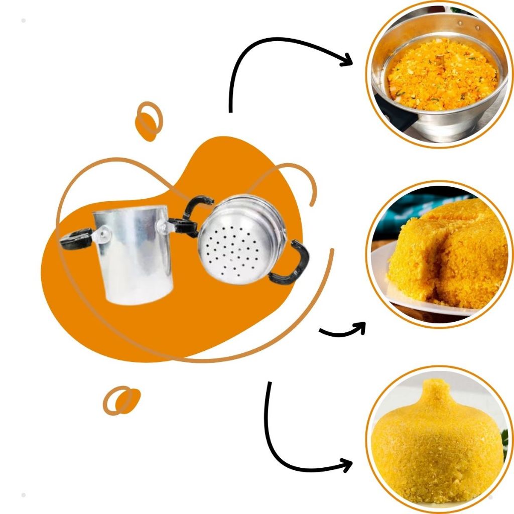 Cuscuzeiro De Alumínio Cuscuzeira Pequena N10 Cuscuzeira de Alta Qualidade Cuscuzeira Fácil de Limpar Panela em Oferta na Shopee