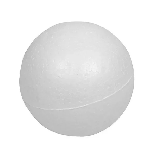 Bola de ISOPOR 20mm c/ 100 unid - (Eps) Styroform — imagem 2 de 2