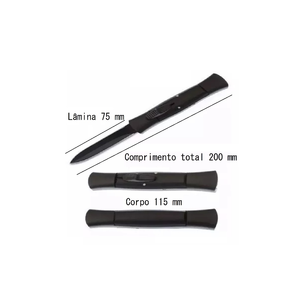 Canivete De Saque Rápido Frontal Automático em Oferta na Shopee