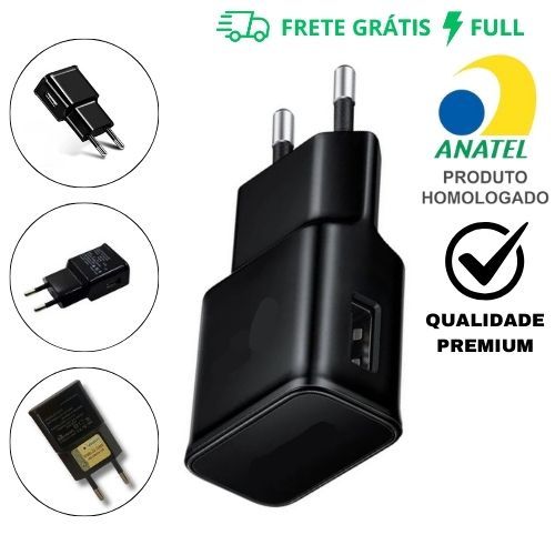 CARREGADOR FONTE ADAPTADOR TURBO PLUG USB 5V 3.1A PRETO OU BRANCO