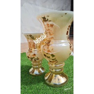 KIT VASOS MARMORIZADOS NATÁLIA em Oferta na Shopee