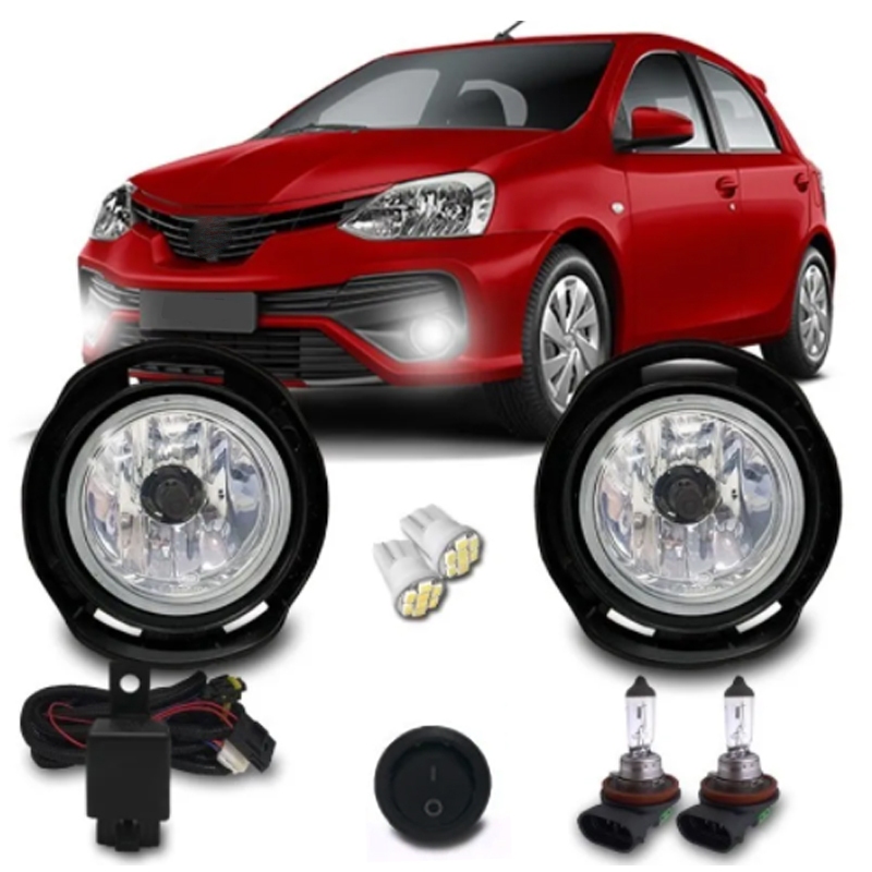 Kit Farol De Milha Neblina Etios 2016 2017 2018 2019 2020 2021