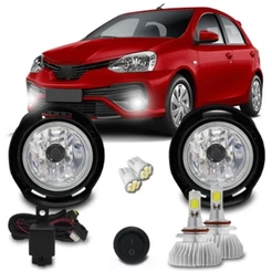 Kit Farol Milha Neblina Toyota Etios 2012 2013 2014 2015 + Kit Super Led 6000k