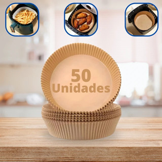 Forma Papel Descartável P/ Fritadeira Elétrica Airfryer 50pç em Oferta na Shopee