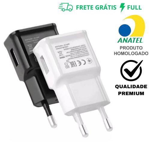 CARREGADOR FONTE ADAPTADOR TURBO PLUG USB 5V 3.1A PRETO OU BRANCO