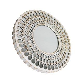 Espelho Redondo Gota 40cm com Acabamento Platinado em Oferta na Shopee