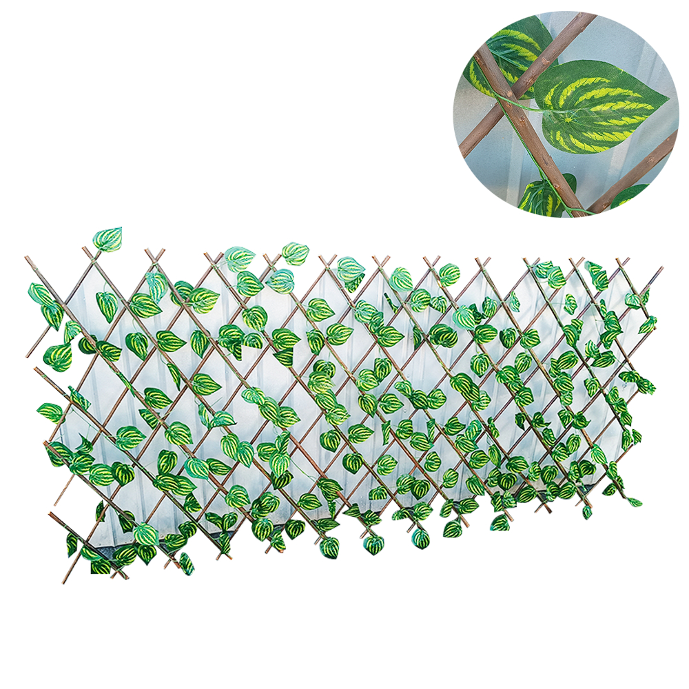 Treliça Gradil Cerca Painel Em Madeira Decoração 3,1m x 0,6m para Jardim e Ambientes