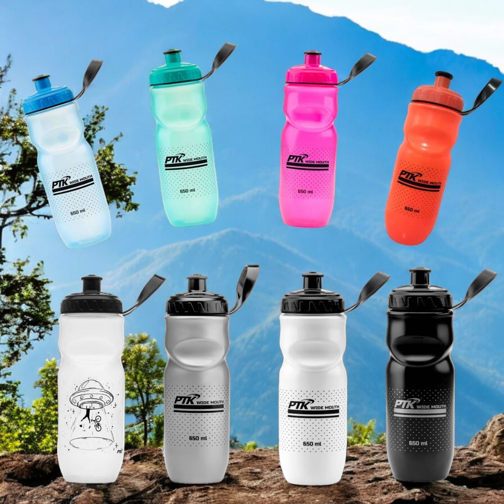 Garrafinha Caramanhola Squeeze de agua 650ml para academia/bicicleta/exercícios em Oferta na Shopee