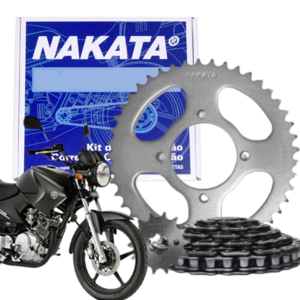 Kit Relação Tração Transmissão Yamaha Ybr 125 2003 a 2016 Original Nakata