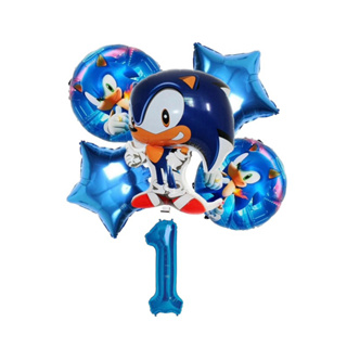 kit C/6 Balão Metalizado Sonic/Estrela/Redondo em Oferta na Shopee