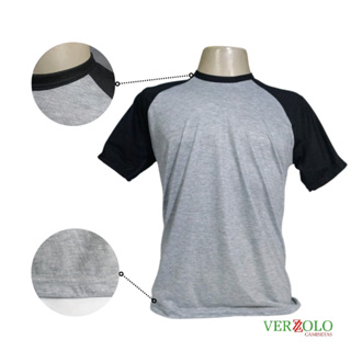 Kit 2 Blusas Camisetas Raglan Cinza Mescla VERZZOLO 100% Poliéster Sublimação Personalização em Oferta na Shopee