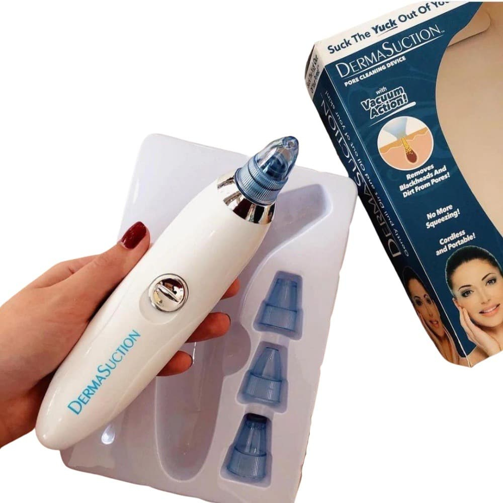 Removedor de Cravos e Espinhas Sem Fio Dermasuction Skincare – Limpeza Facial Profunda para uma Pele Radiante em Oferta na Shopee
