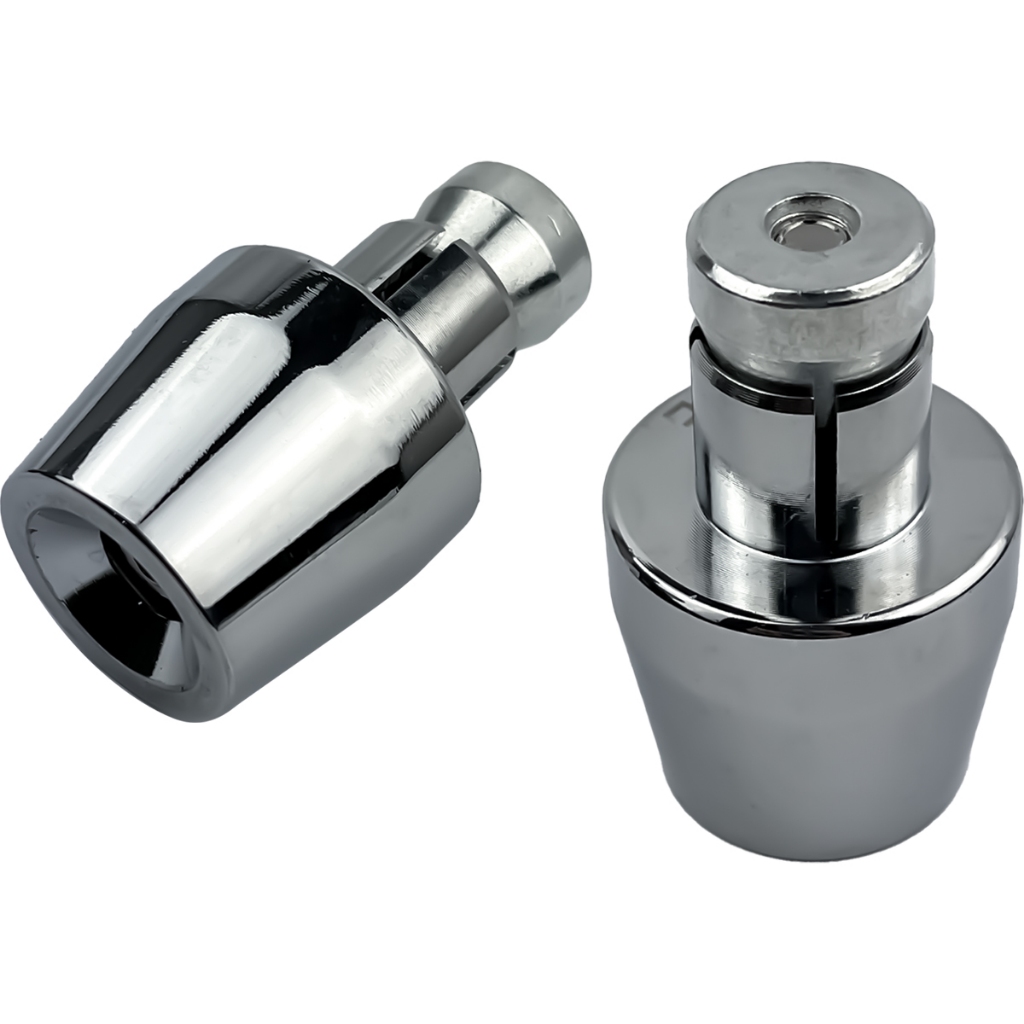 Par de Pesos de Guidão modelo PCX 150 Cromado com buchas Autofix adaptável em guidões com diâmetro interno de 18mm