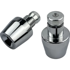 Par de Pesos de Guidão modelo PCX 150 Cromado com buchas Autofix adaptável em guidões com diâmetro interno de 18mm