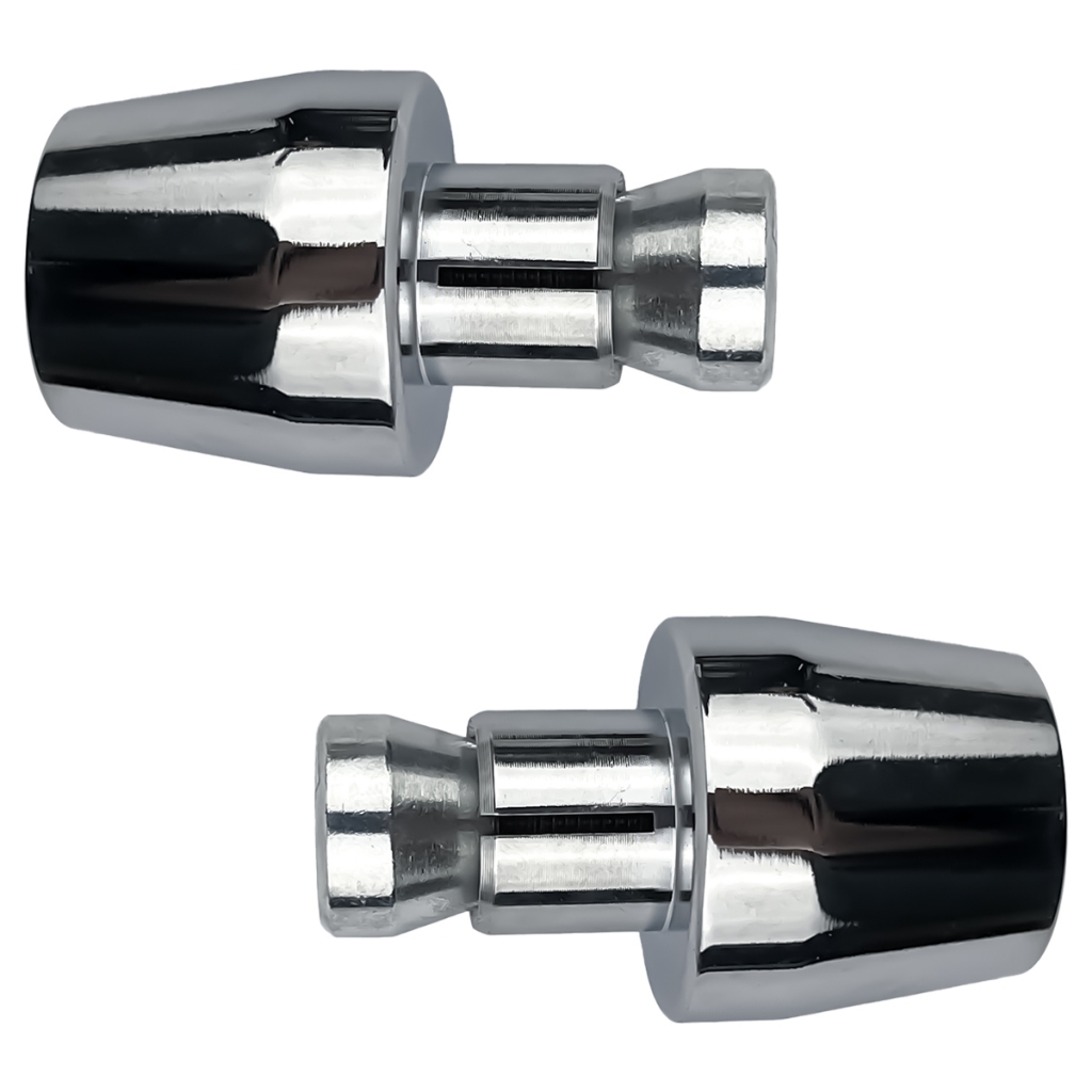Par de Pesos de Guidão modelo PCX 150 Cromado com buchas Autofix adaptável em guidões com diâmetro interno de 18mm — imagem 2 de 2