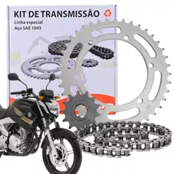 Kit Relação Tração Transmissão Yamaha Fazer 250 2005 2006 2007 2008 2009 2010 a 2017 Original Cofap