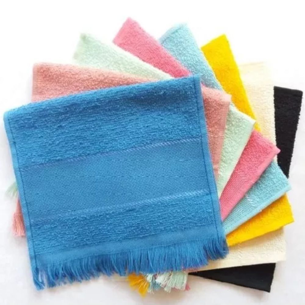 Kit 10 Toalhinhas Social para Bordar Infantil Toalha de Mão Boca Bebê Atacado 21x33cm