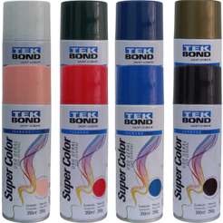 Tinta Spray Super Color Uso Geral 350ml Tekbond Várias Cores