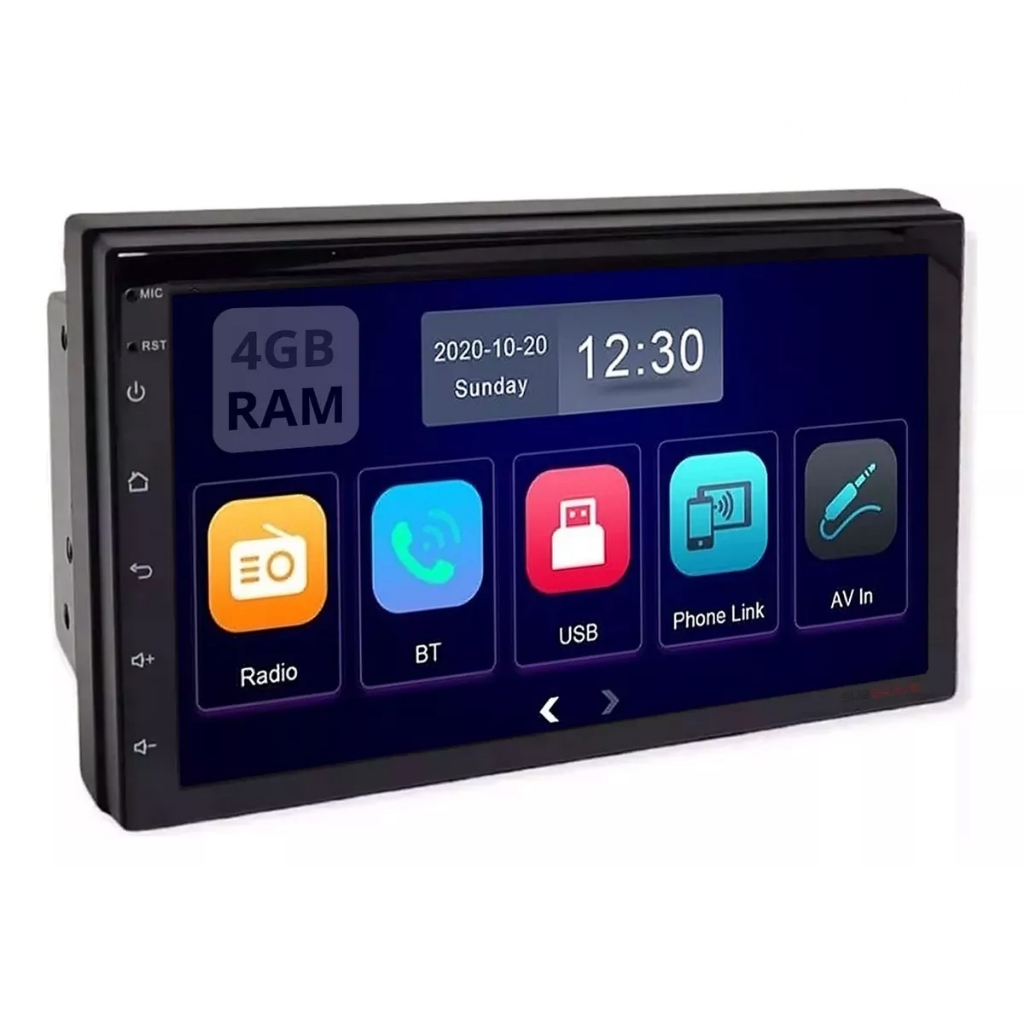 Central Multimídia 7pol Android Gps 4gb Ram 64gb QuadCore