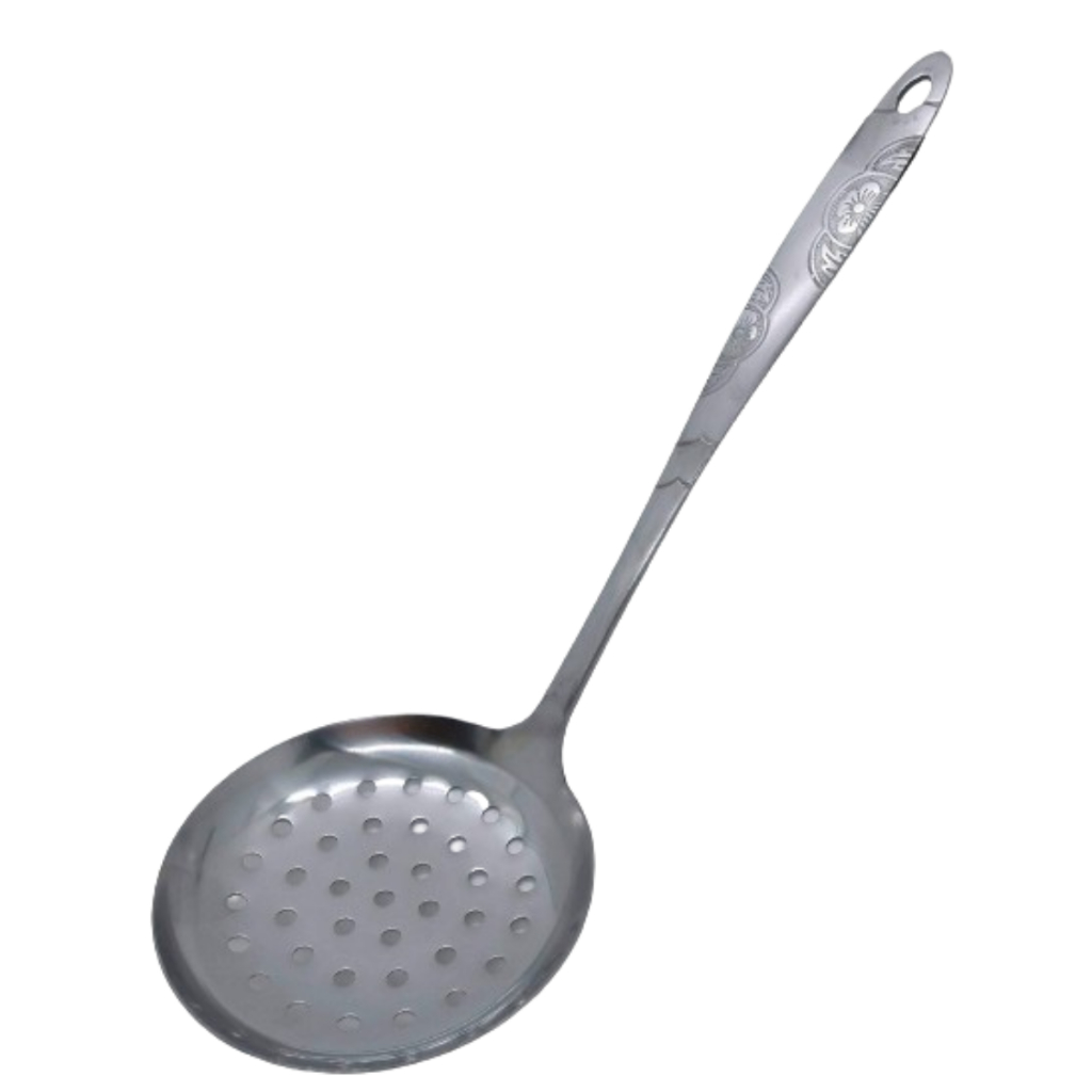 Escumadeira Para Fritura Inox Batata Frita Pastel Salgados Arroz Resistente Grande