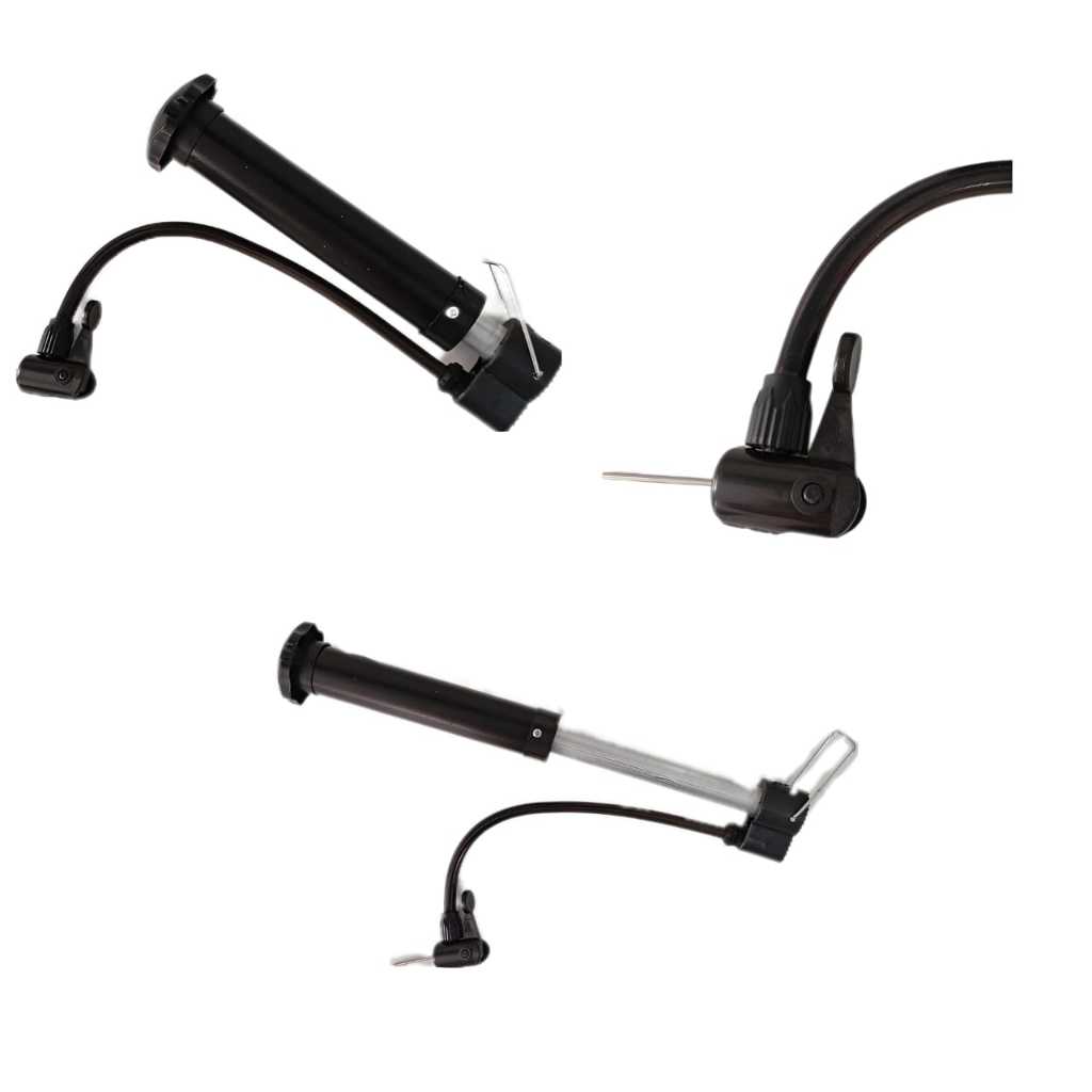 Bomba De Ar Vertical Manual P/bolas Bike Com Bico De Inflar