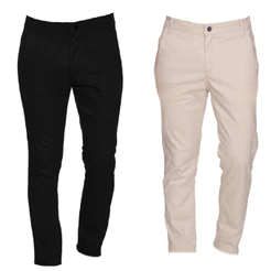 Kit 2 Calça Masculina Esporte Fino Alfaiataria com Bolso Embutido Social Slim