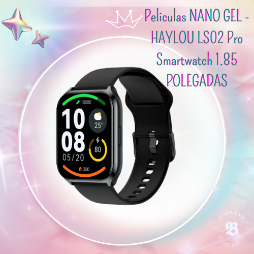 Película protetora de tela para smartwatch HAYLOU LS02 PRO 1,85 Polegadas