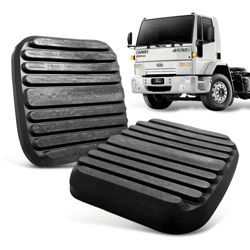 2 Capa Pedal Borracha Freio Embreagem Caminhão Ford Cargo Todos