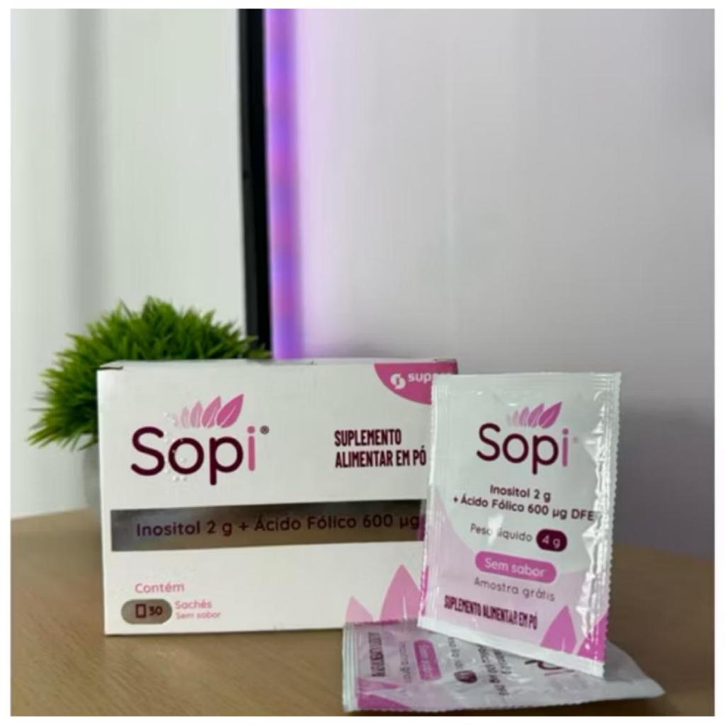 Sopi suplemento alimentar inositol + acido folico 30 saches