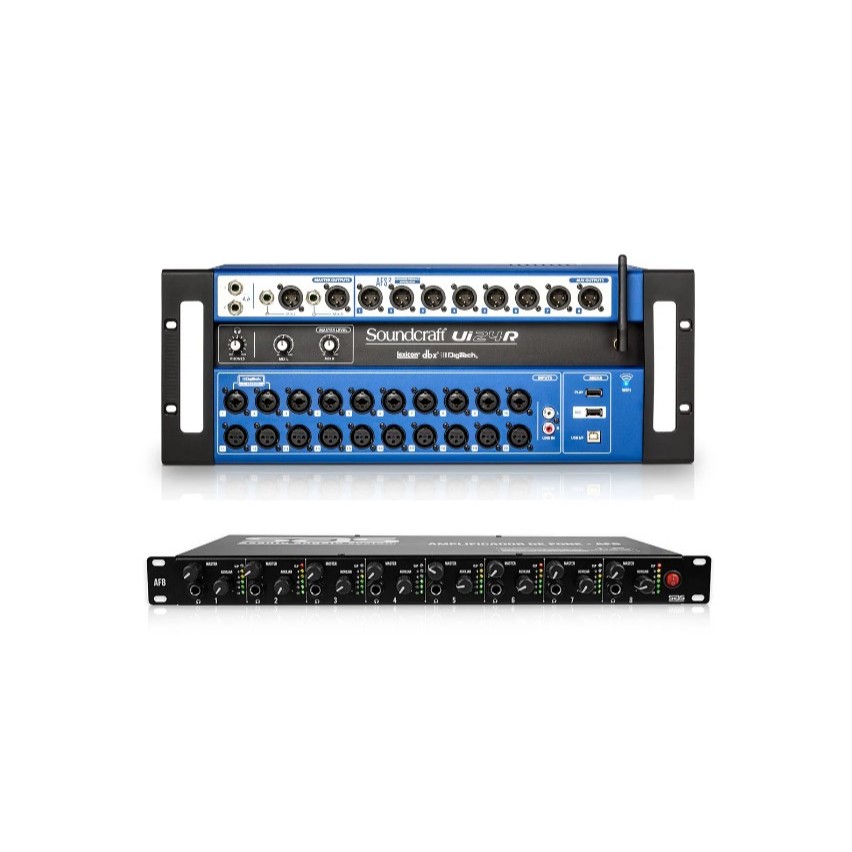 Kit Mesa Digital Soundcraft UI24 + Amplificador De Fone Af8