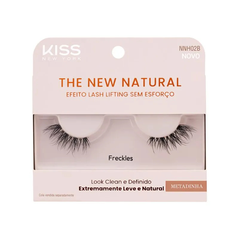 Cílios Postiços The New Natural Metadinha Freckles - Kiss New York (NNH02B)