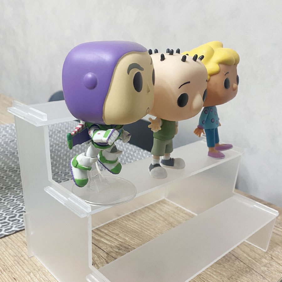Expositor para colecionáveis em acrílico 3mm deal para Funko pop, Action figure, Carrinho hot Wheels, cup cake, brigadeiro e docinhos