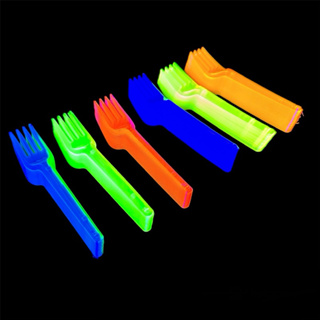 50~250 Garfo Sobremesa Descartável GARFINHO P/Bolo Balada Neon em Oferta na Shopee