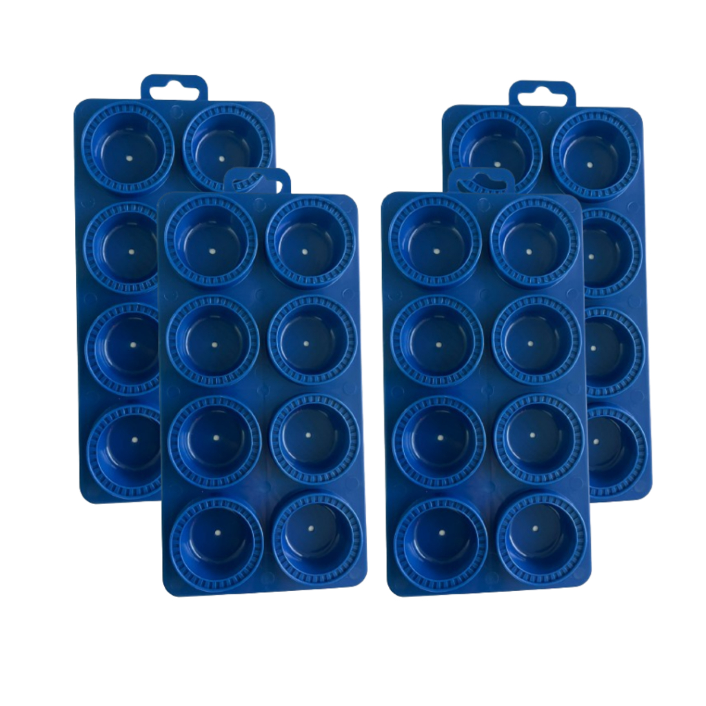 kit 04 moldes sorrentino redondo azul villa original