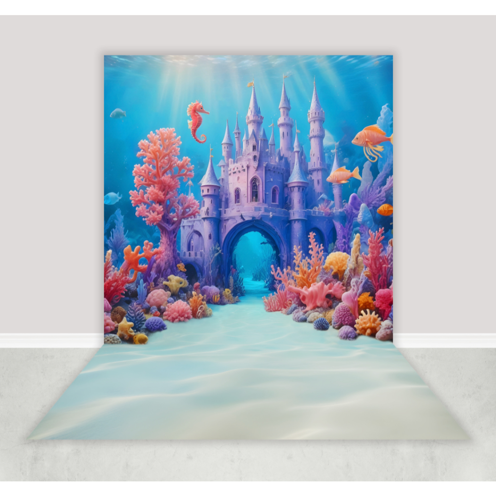 Fundo Fotográfico Sereia Fundo do Mar em tecido FFT-88