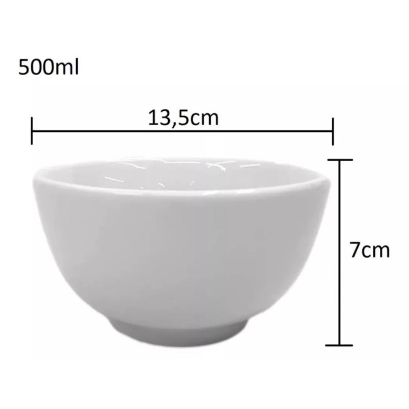 sopeira 500 ml em porcelana  luxo