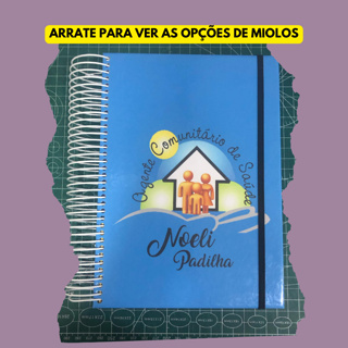 Caderno agente de saúde (300 fls) em Oferta na Shopee
