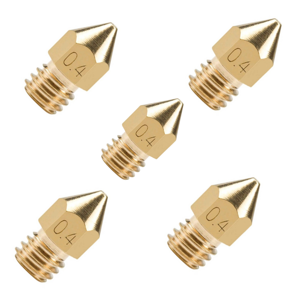 5x Bicos Nozzle Mk8 0.4mm Ender 3 1.75mm Impressora 3D em Oferta na Shopee