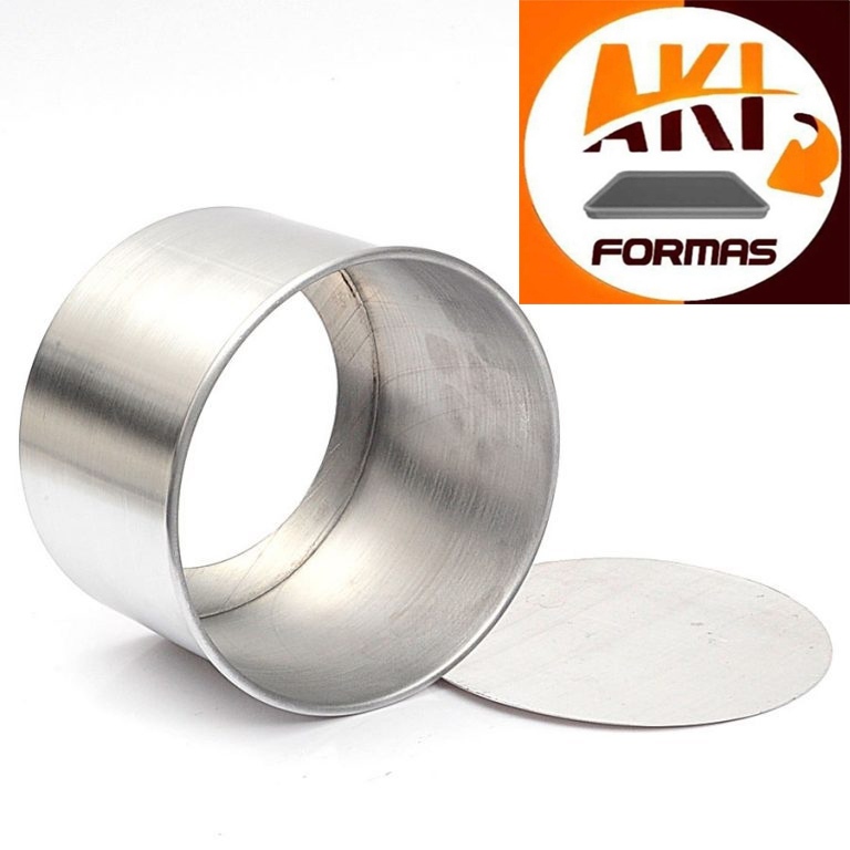 FORMA REDONDA 25X10 ALTA FUNDO FALSO OU (REMOVIVEL) DE ALUMINIO (COM NOTA FISCAL) (( CX 02 ))