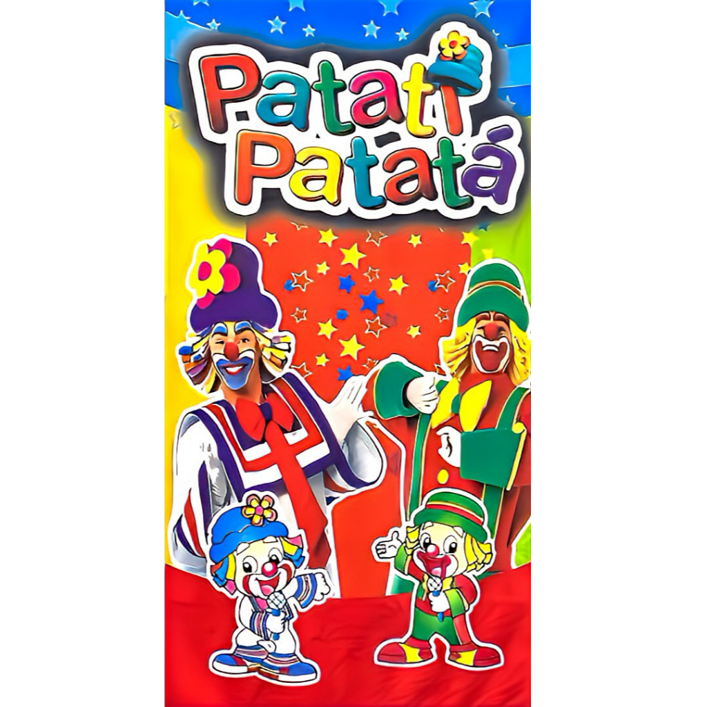 Toalha de Banho Infantil Patati Patata 1,40 x 0,70cm Praia Piscina Personagens - Ótima Qualidade