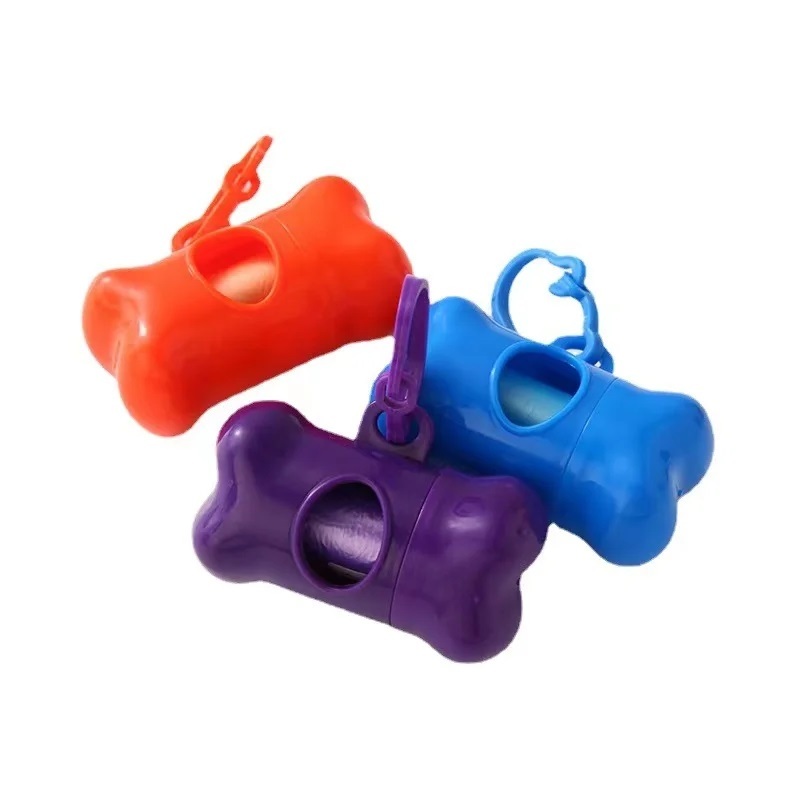 Kit Cata Caca com porta saquinho + Rolo saquinho Higienico (cores sortidas)