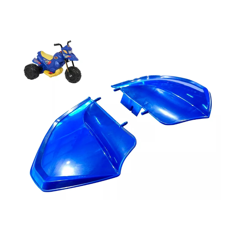 Par De Paralama traseiro Moto Elétrica Xt3 2700 Azul 6v Brinquedos Bandeirante Para Barro Para-Lama Para Lama