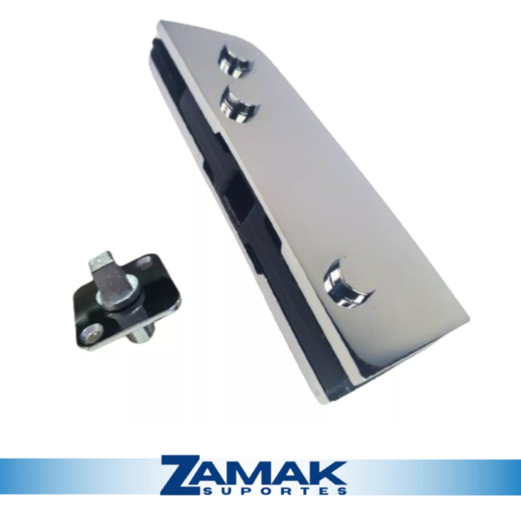 Dobradiça Inferior 1103 + Pivô 1013 Para Portas De Vidro Pivotantes