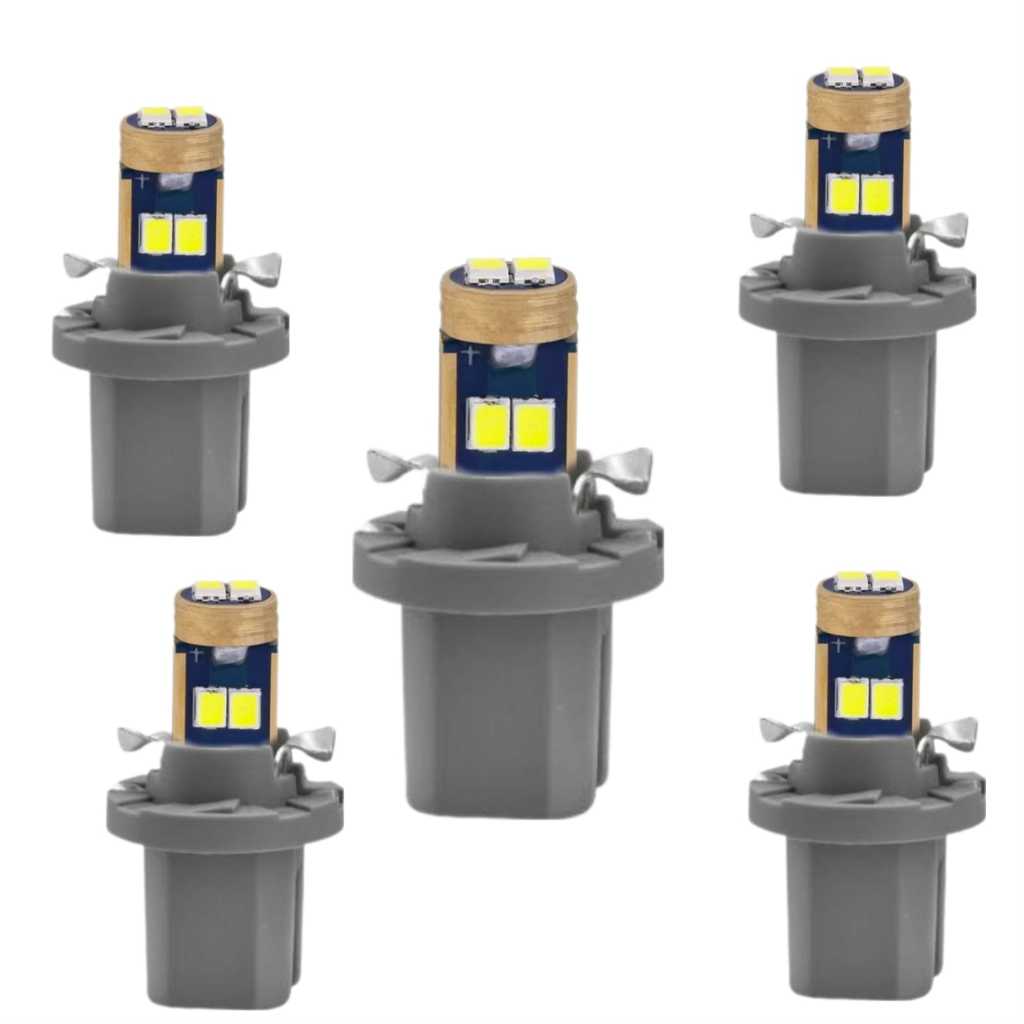 5x LAMPADA LED T5,B8 LED+SOQUETE PREMIUM PARA PAINEL 12V em Oferta na Shopee