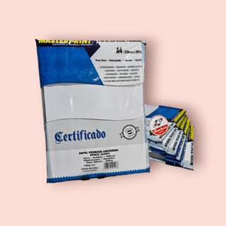 Papel Sulfite Diplomata Opaline180g A4 Branco Liso Kit 50 a 100 Folhas MasterPrint em Oferta na Shopee