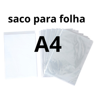 sacos plásticos para colocar folha de papel sulfite a4 ofício saquinho 22x32 em Oferta na Shopee