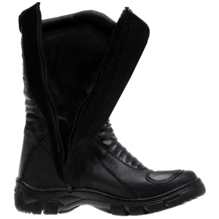 Bota Coturno Motoqueiro Motociclista Militar Samu Masculino Cano Alto